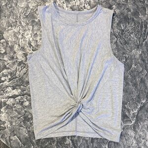Lululemon Gray Sleeveless Twist Knot Top sz 6